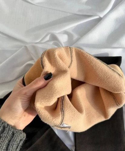 جوراب شلواری تو کرکی رنگ پا سه بعدی مشکی ضخیم