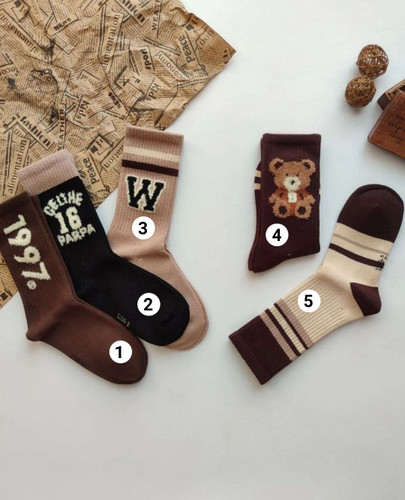 جوراب دخترانه ساقدار بوکله دار