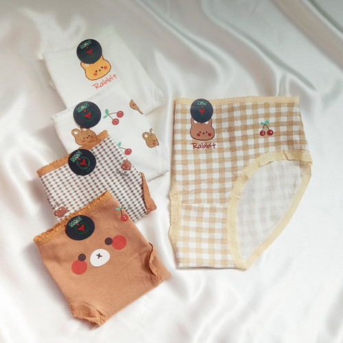 شورت دخترانه عروسکی XL وارداتی نخ پنبه با فاق دولایه ضدحساسیت