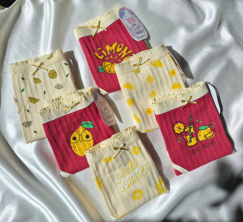 شورت زنانه عروسکی ۲ایکس برند دنیز وارداتی جنس کبریتی نخ پنبه سایز 38 تا 44