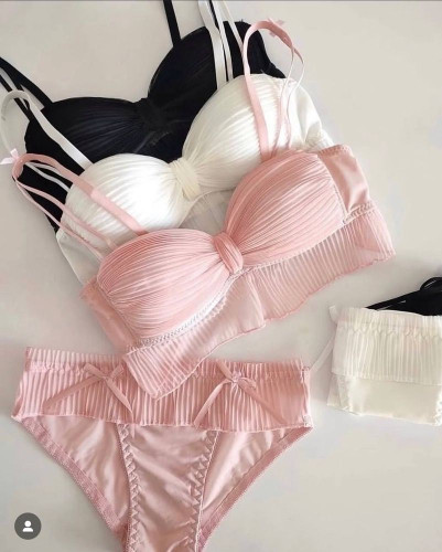 ست شورت و سوتین فانتزی پاپیون کیوت دخترانه